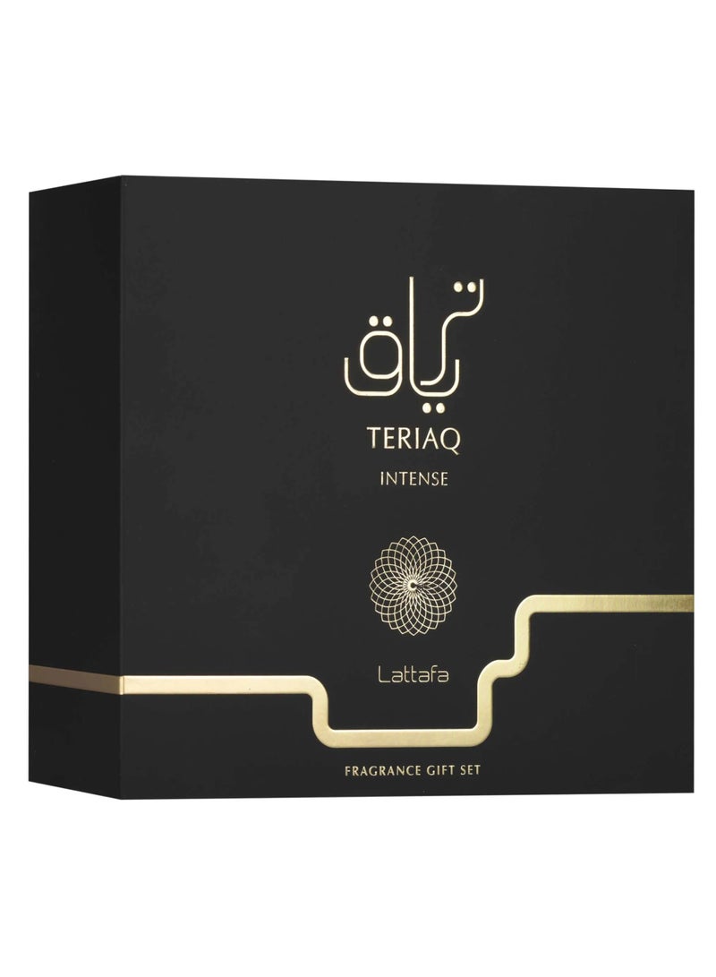 Lattafa Gift Set – Teriaq Intense 100Ml – 12ml – Hairmist - Image 2